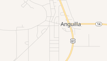 Anguilla, Mississippi map