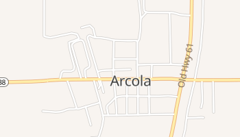 Arcola, Mississippi map