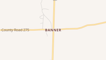Banner, Mississippi map