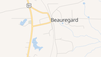 Beauregard, Mississippi map
