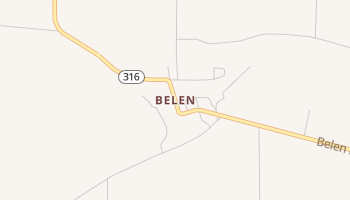 Belen, Mississippi map