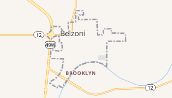 Belzoni, Mississippi map