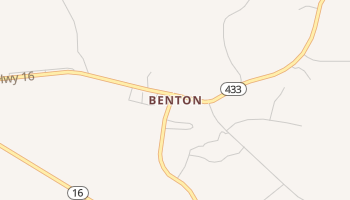 Benton, Mississippi map