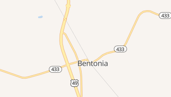 Bentonia, Mississippi map