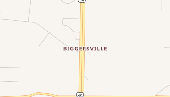 Biggersville, Mississippi map