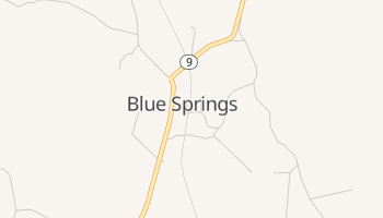 Blue Springs, Mississippi map
