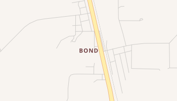 Bond, Mississippi map