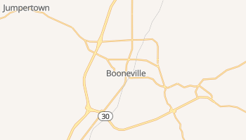 Booneville, Mississippi map