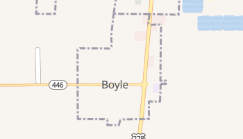 Boyle, Mississippi map