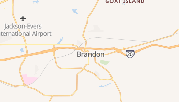 Brandon, Mississippi map