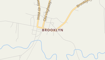 Brooklyn, Mississippi map