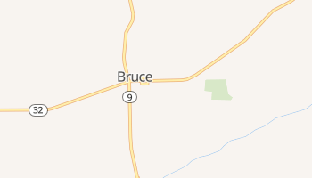 Bruce, Mississippi map