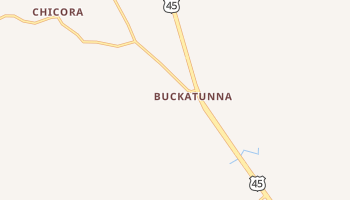 Buckatunna, Mississippi map