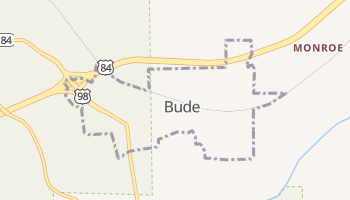 Bude, Mississippi map