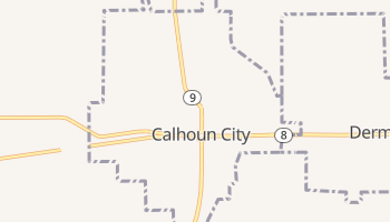 Calhoun City, Mississippi map