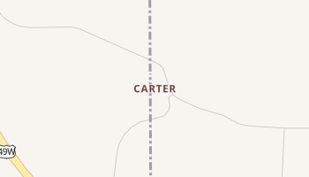 Carter, Mississippi map