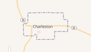 Charleston, Mississippi map