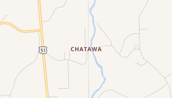 Chatawa, Mississippi map
