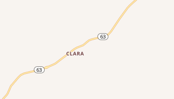 Clara, Mississippi map