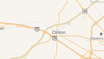 Clinton, Mississippi map