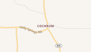 Cockrum, Mississippi map