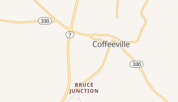 Coffeeville, Mississippi map