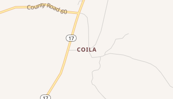 Coila, Mississippi map