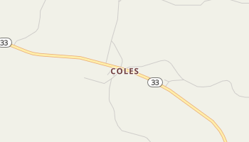 Coles, Mississippi map
