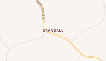 Crandall, Mississippi map