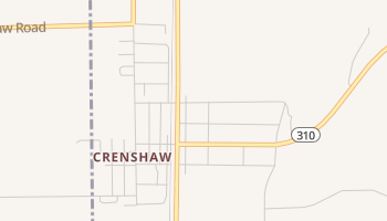 Crenshaw, Mississippi map