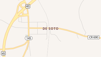 De Soto, Mississippi map
