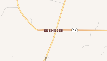Ebenezer, Mississippi map