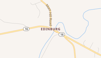 Edinburg, Mississippi map