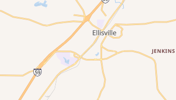 Ellisville, Mississippi map