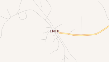 Enid, Mississippi map