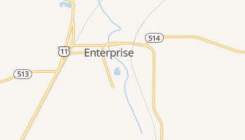 Enterprise, Mississippi map