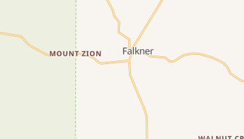 Falkner, Mississippi map