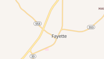 Fayette, Mississippi map