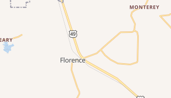 Florence, Mississippi map