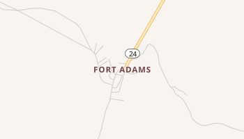 Fort Adams, Mississippi map