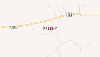 Freeny, Mississippi map