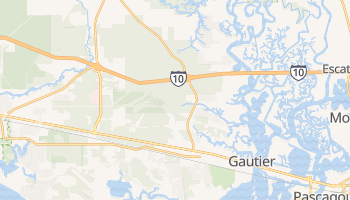 Gautier, Mississippi map