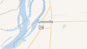 Greenville, Mississippi map