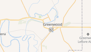 Greenwood, Mississippi map