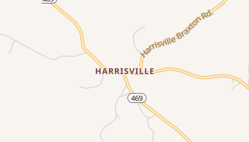 Harrisville, Mississippi map
