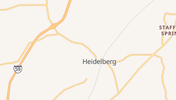 Heidelberg, Mississippi map