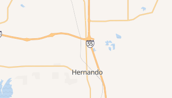 Hernando, Mississippi map