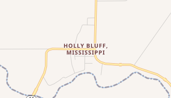 Holly Bluff, Mississippi map