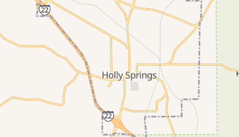 Holly Springs, Mississippi map