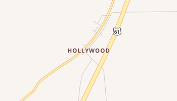 Hollywood, Mississippi map